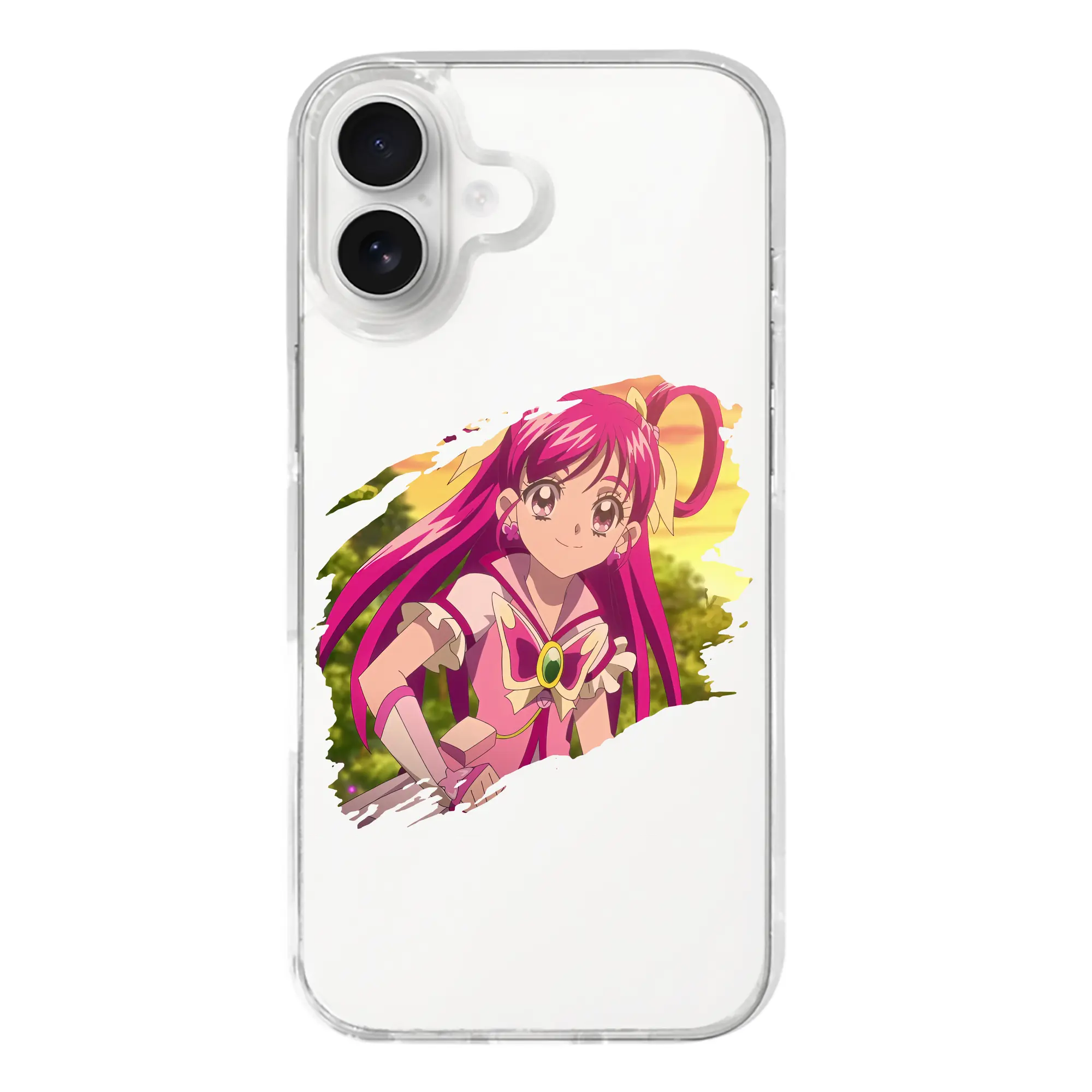 プリキュア グッズ,夢原のぞみ - iPhone 17シリーズ 透明スマホケース – 薄型・耐衝撃・精密フィット保護カバー